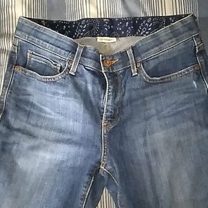 Levi brand blue jeans